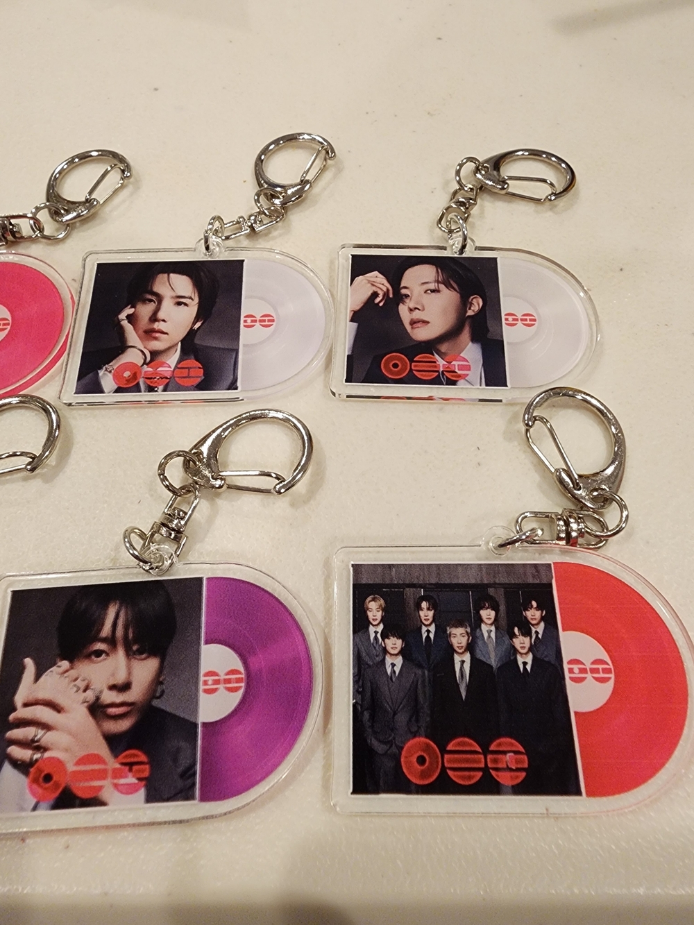 BTS Inspired Vinyl Photo Keychain-8 pc. set - Picture 3 of 3